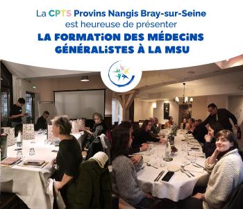 La CPTS Provins Nangis Bray-sur-Seine est heureuse de présenter La formation des médecins généralistes à la MSU.jpg (La CPTS Provins Nangis Bray-sur-Seine est heureuse de présenter La formation des médecins généralistes à la MSU - 1)